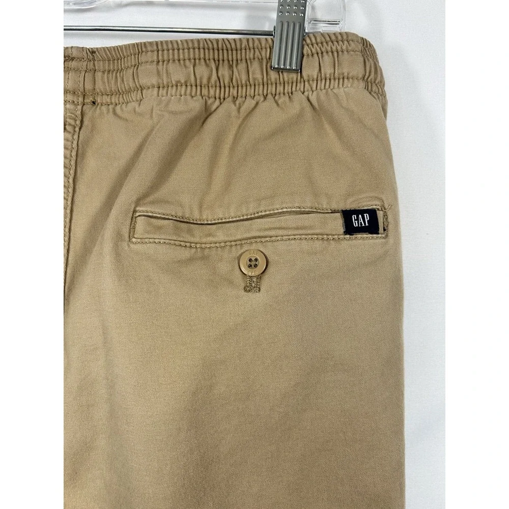 GAP Men's Lived-In Khaki Joggers S Stretch Twill Chino Pants Tan Gorpcore Casual